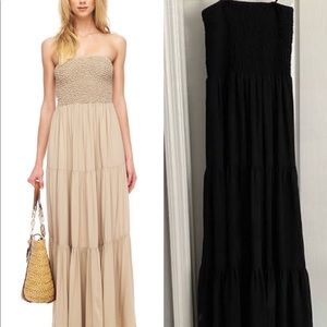 Michael Kors Black Tiered Maxi Dress